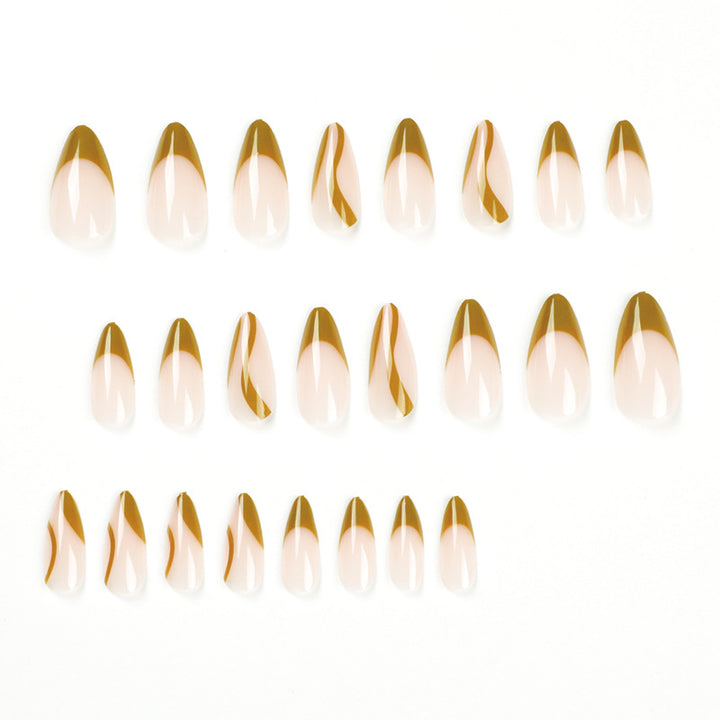 Artful stiletto nails with artistic design Bowlift