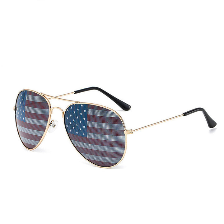 Patriotic Flag Aviator Sunglasses Bowlift