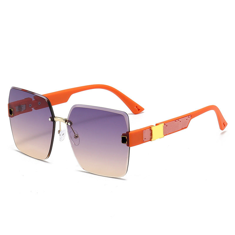 Oversized Gradient Shield Sunglasses