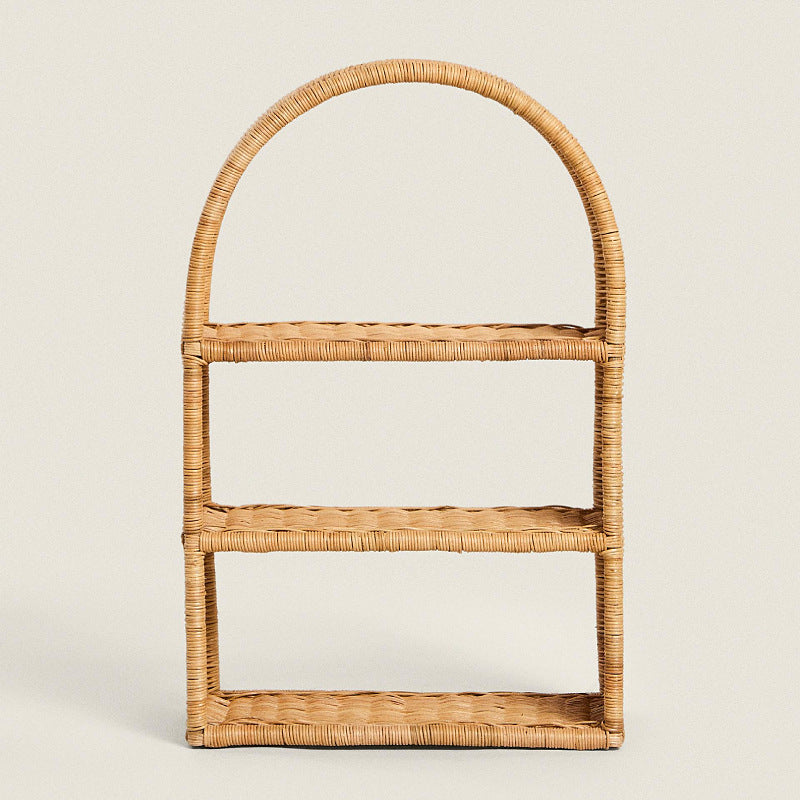 Handmade shelf made of woven rattan Bowlift