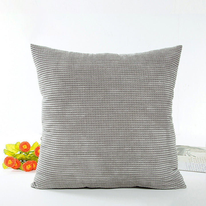Textured Ribbed Decorative Cushion
