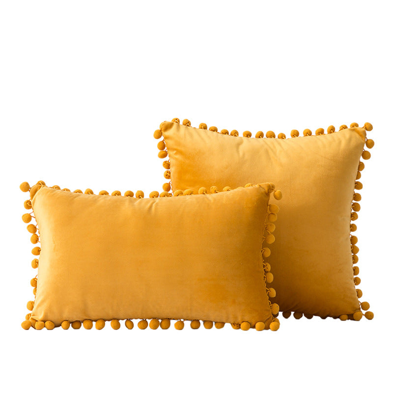 Decorative Pom-Pom Accent Pillow