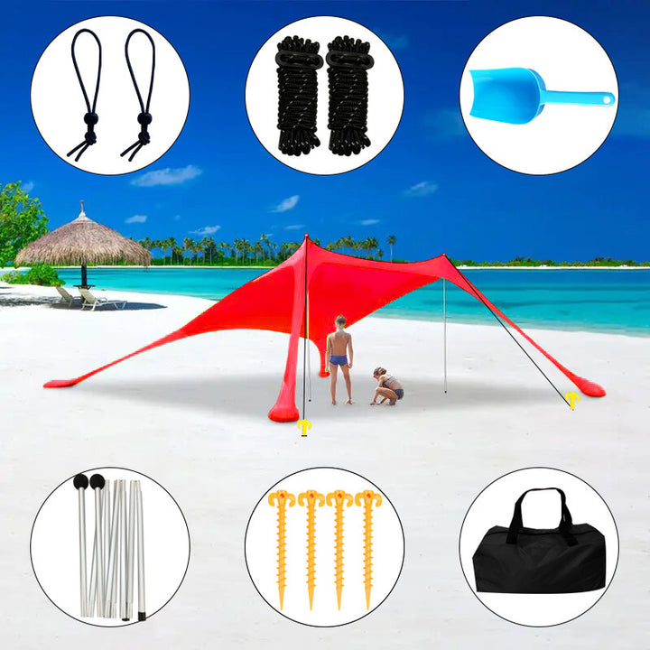 WoLightweight Sandproof Beach Blanket Bowlift