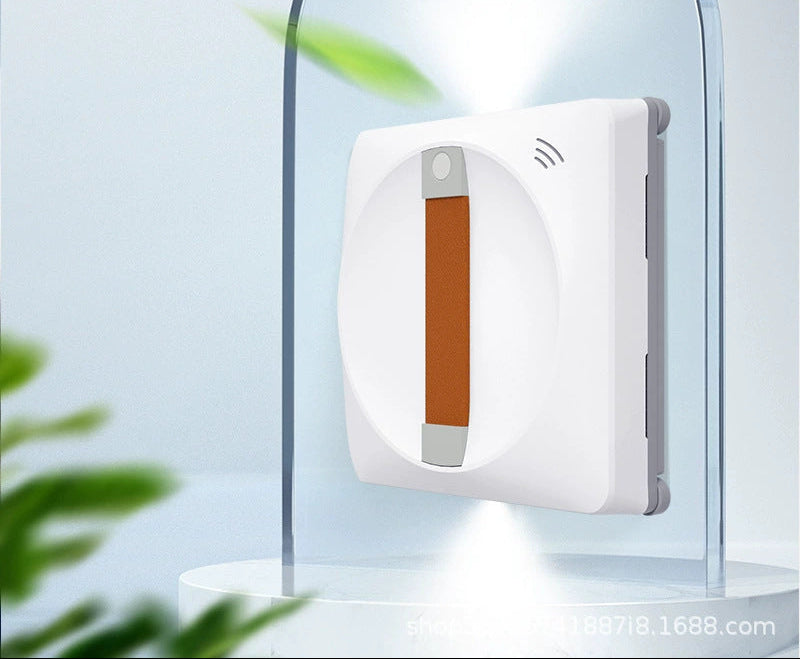 robotic window cleaner with dual water spray system and microfiber pads Bowlift