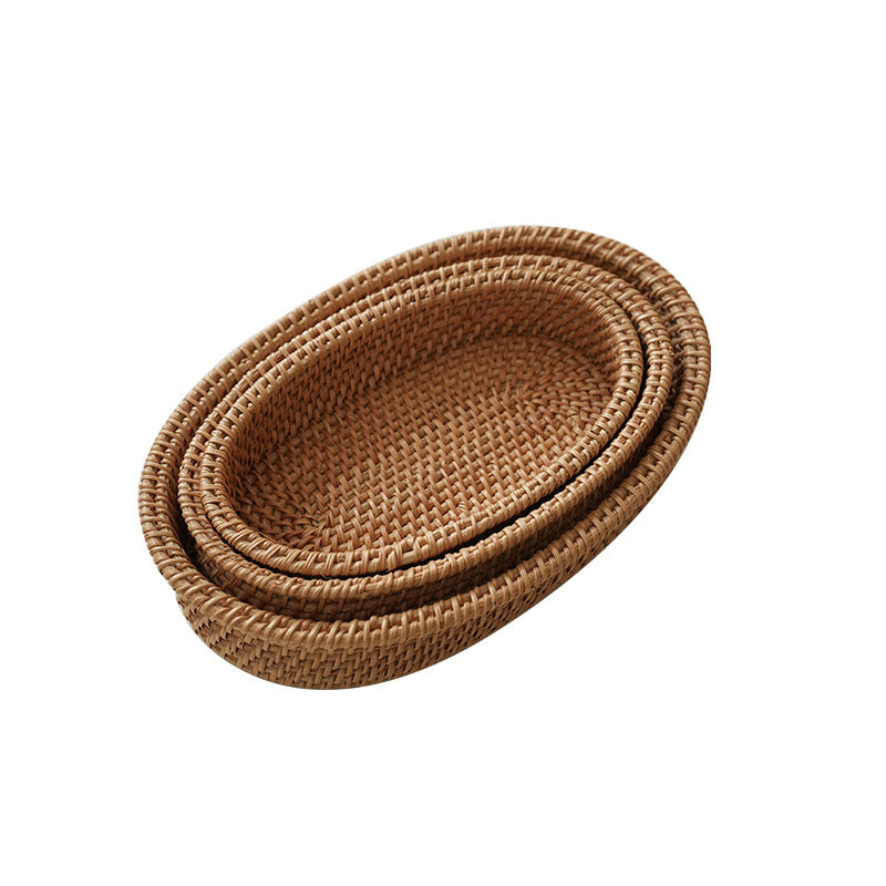 Oval Natur Basket made of Rattan Bowlift