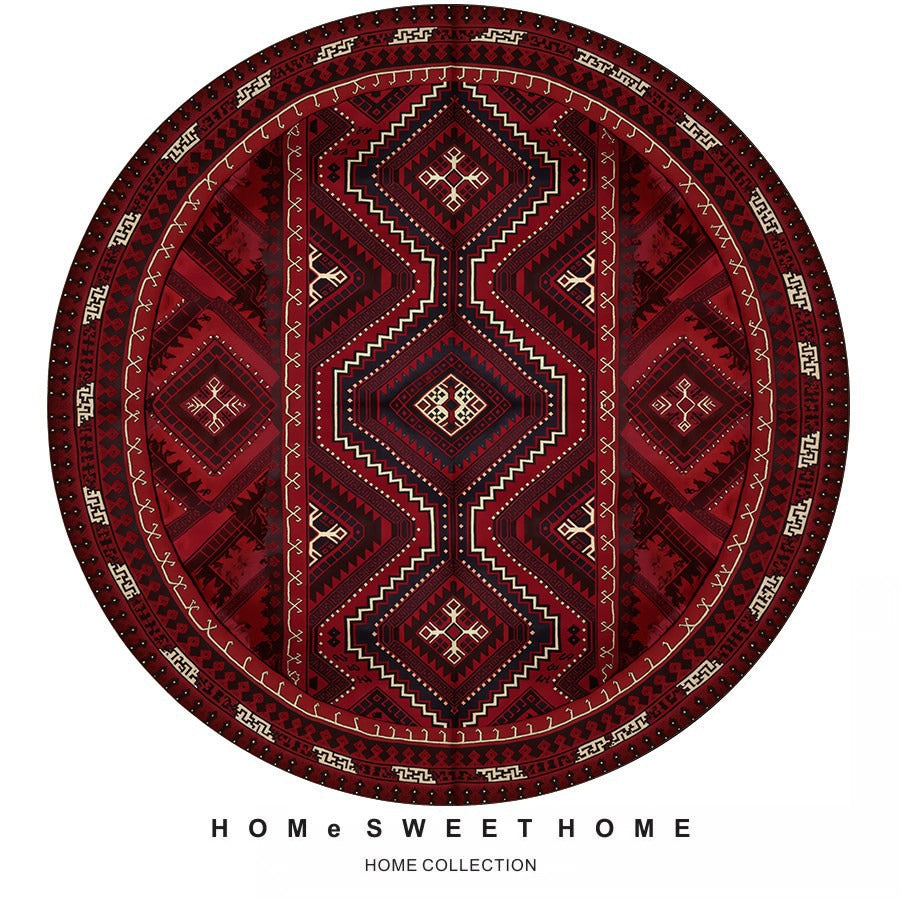 Vintage-Inspired Round Rug
