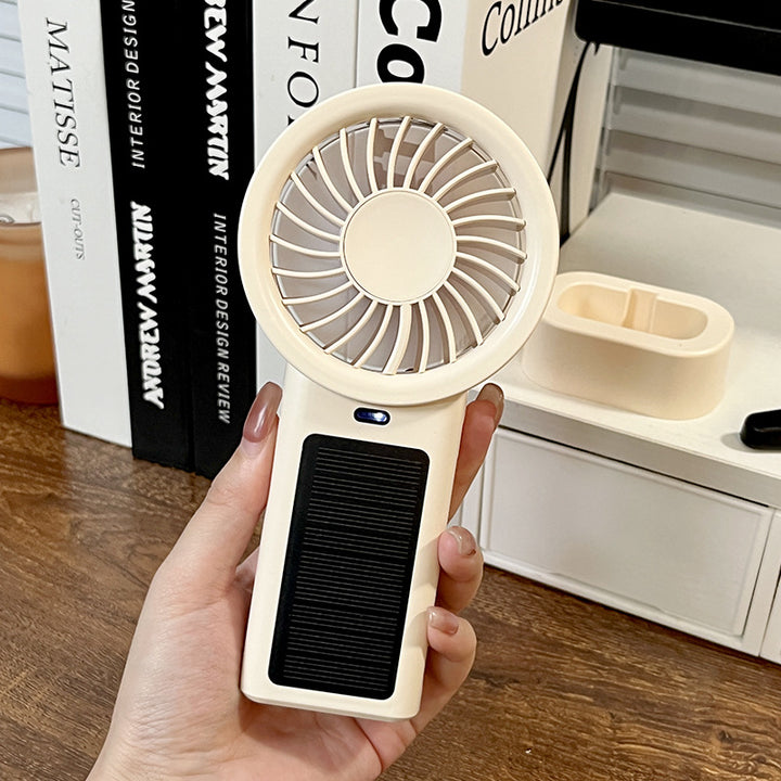Unisex compact rechargeable table and hand fan with charging station Bowlift