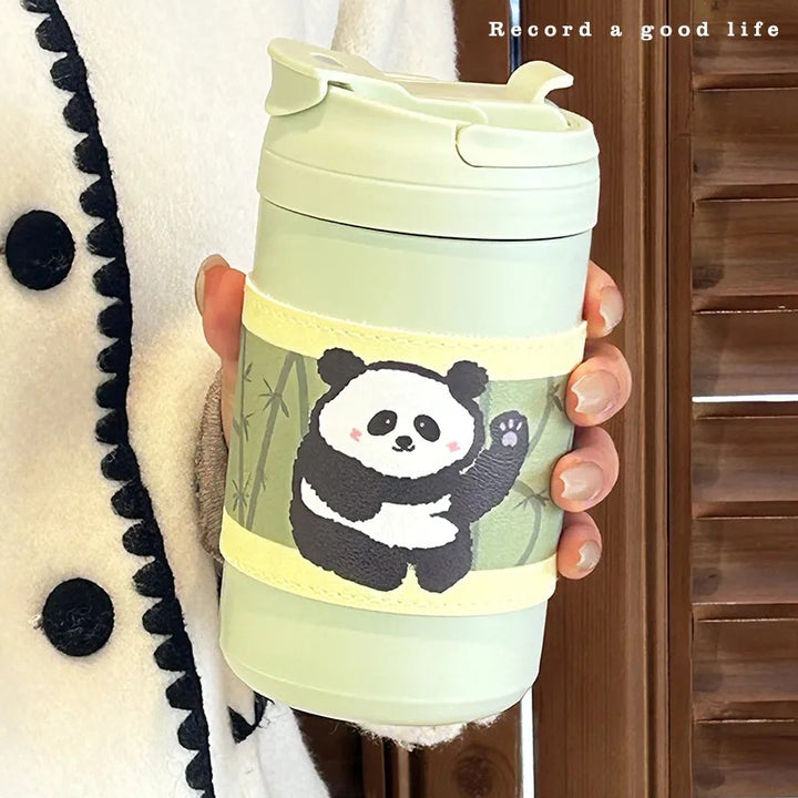 Women's Insulated Thermo Mug with Cute Animal Design Bowlift
