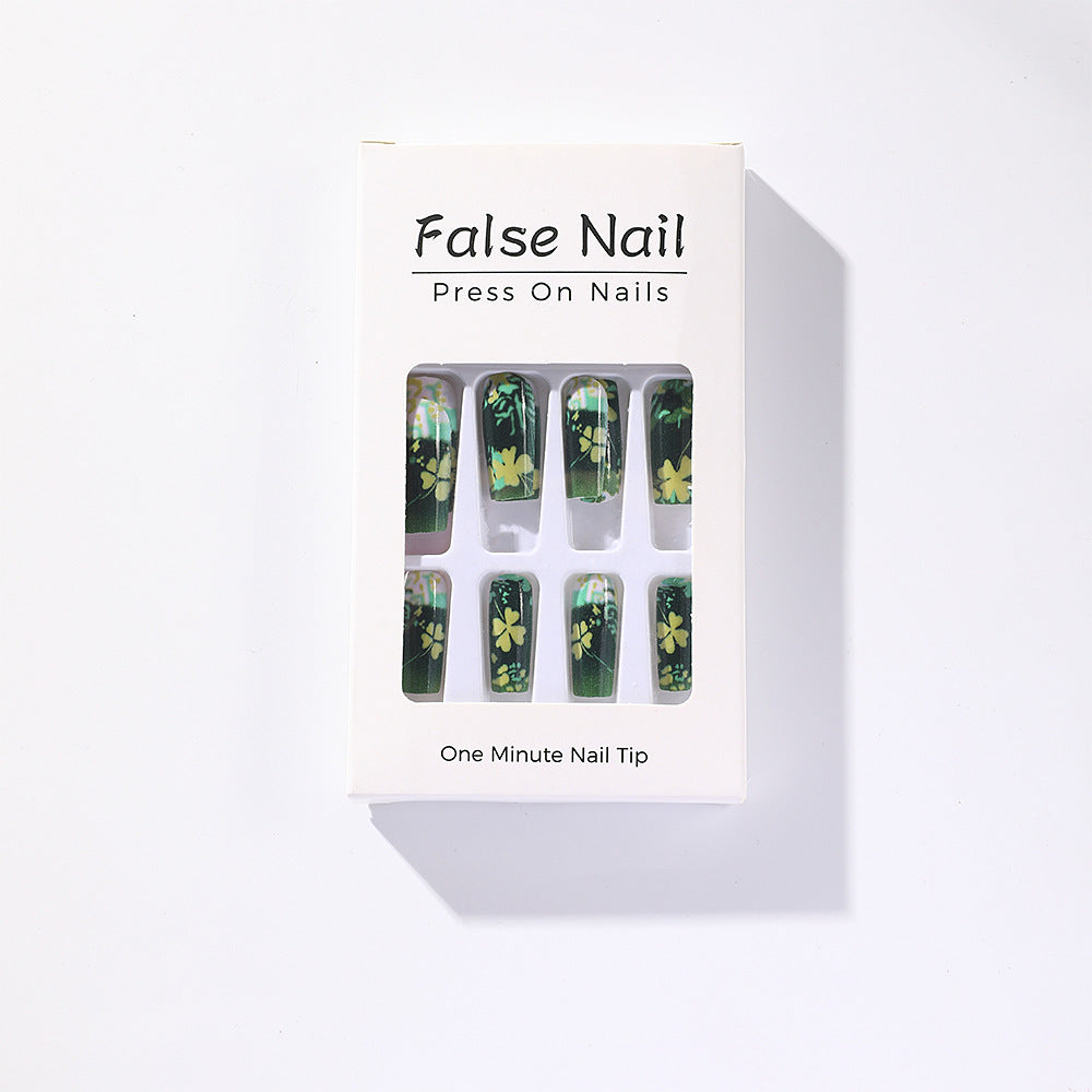Botanical Design Acrylic Nails Bowlift