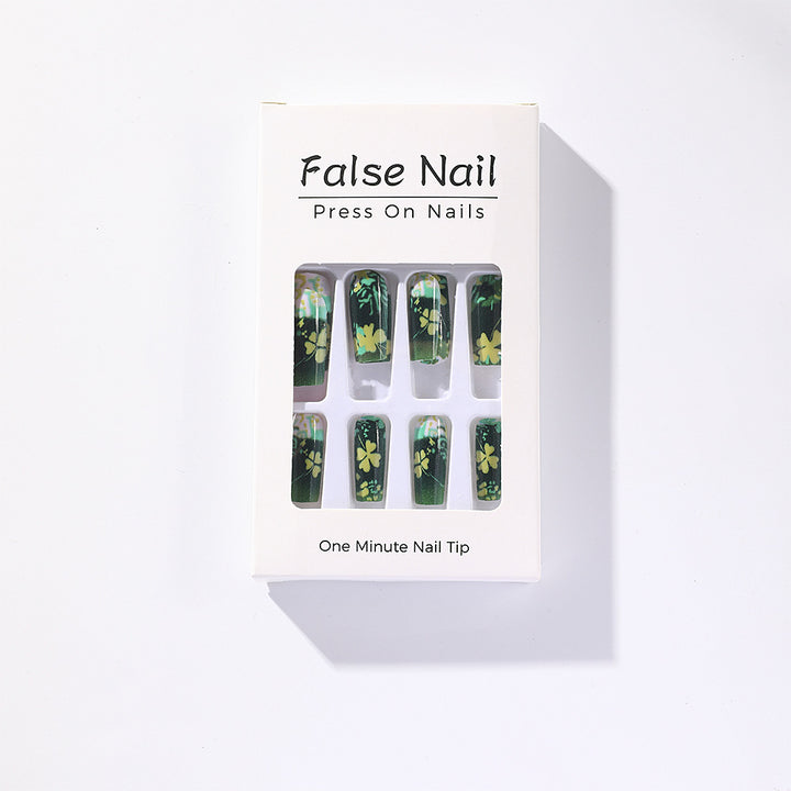 Botanical Design Acrylic Nails Bowlift