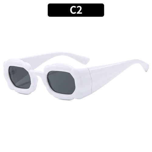 Decorative Floral Frame Sunglasses