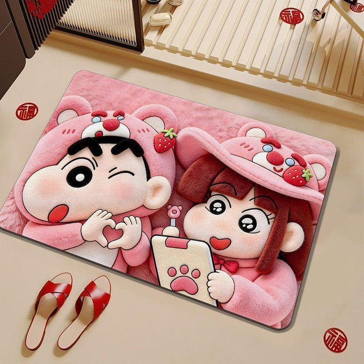 Kids' Cartoon Character Bath Mat