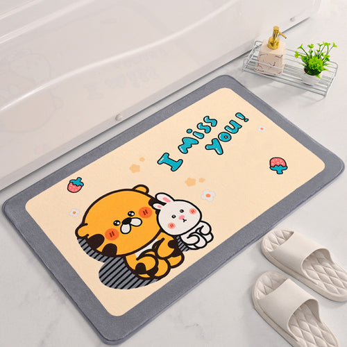 Cute Cartoon-Themed Bath Mat