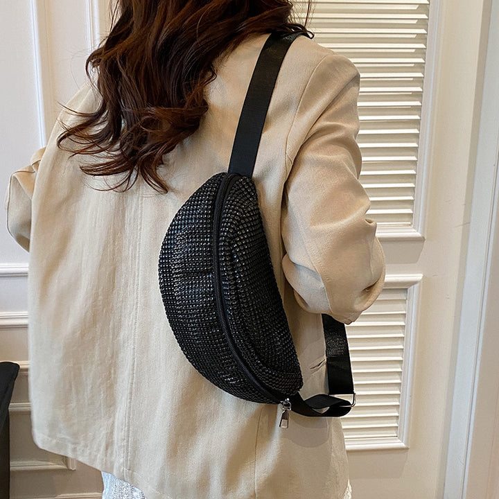 Shimmering Rhinestone-Embellished Fanny Pack Bowlift