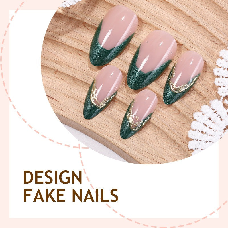 Creative Nail Art Set with Glitter and Lace Accents Bowlift