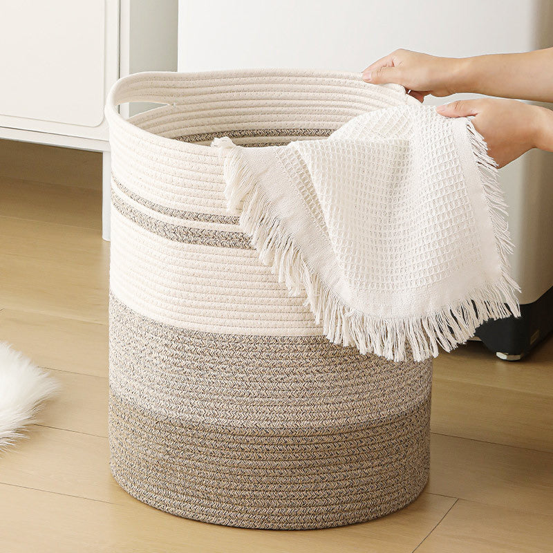 Women's storage basket with modern striped design Bowlift