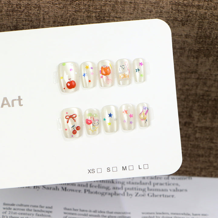 Creative Design Press-On Nail Art Bowlift
