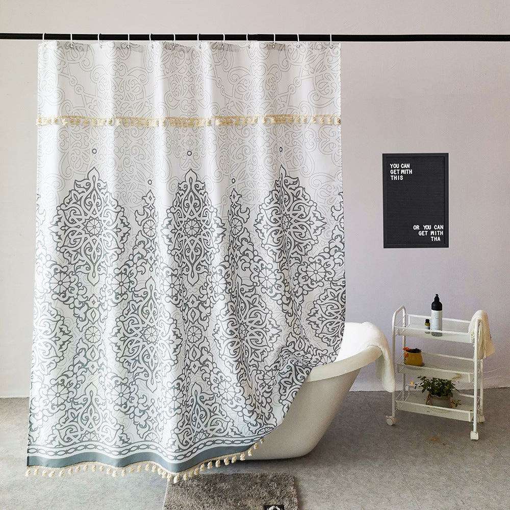 Designer Shower Curtain Bowlift