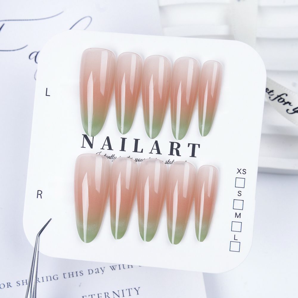 Artistic Stiletto Press-On Nail Set with Floral Embellishments Bowlift