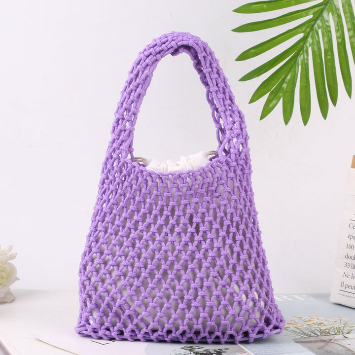Hand-knotted tote bag made of natural cotton Bowlift