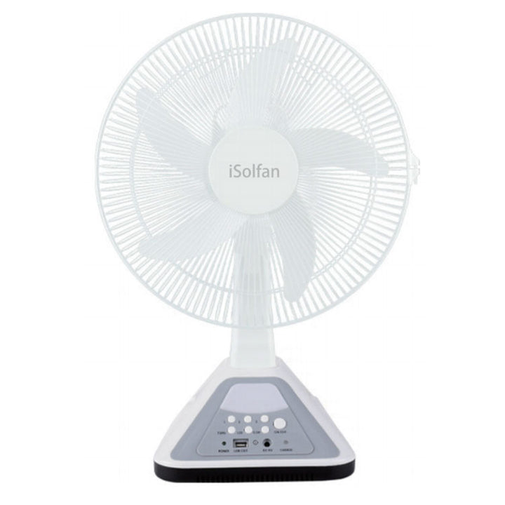 Women Portable Solar Powered Table Fan with USB Connection and Timer Function Bowlift