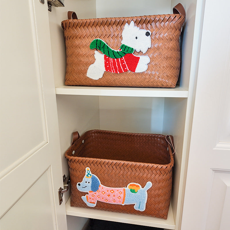 Playful storage basket with animal pattern Bowlift