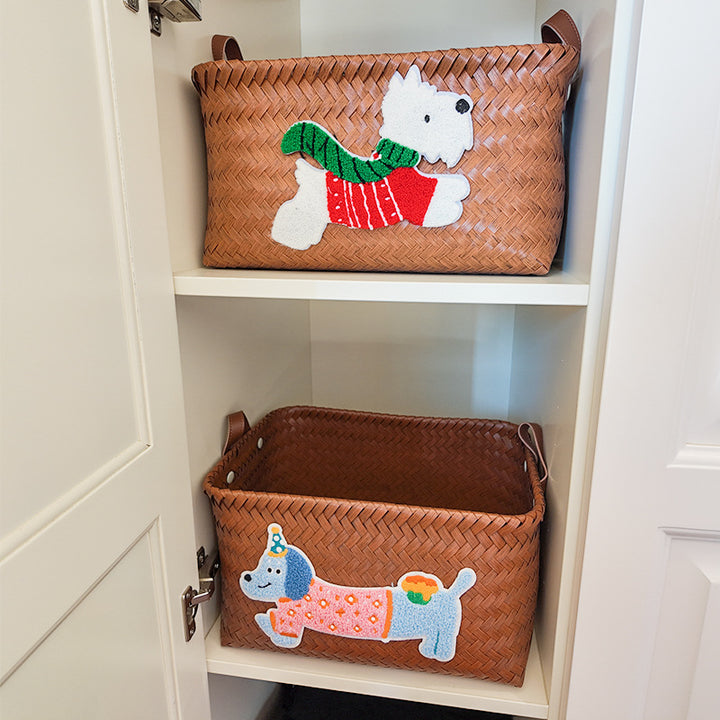 Playful storage basket with animal pattern Bowlift