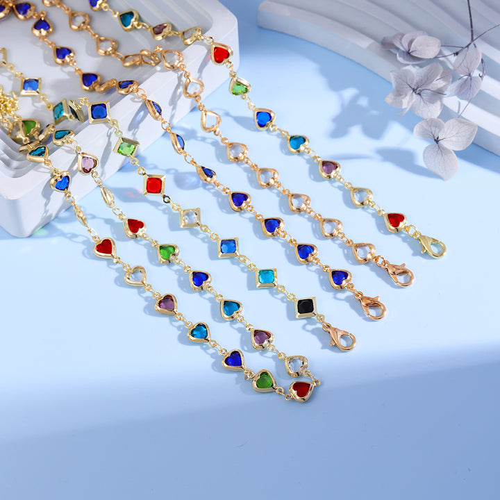 Colorful Gemstone Statement Bracelet Bowlift