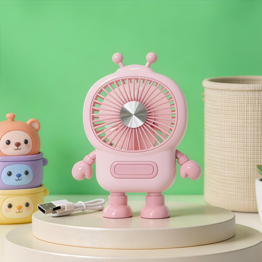 Ladies cute table fan with USB connection Bowlift