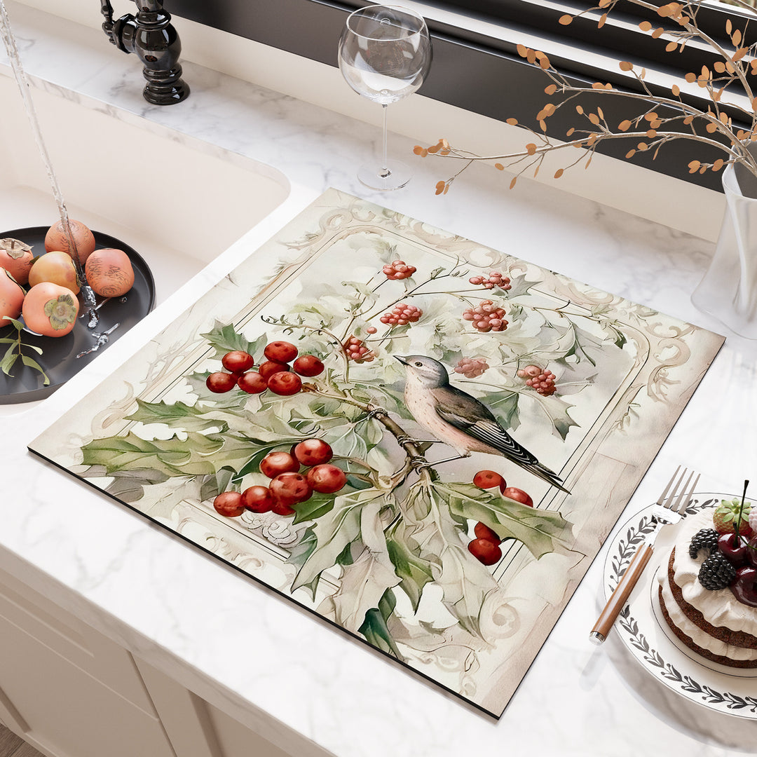 Floral Design Kitchen Surface Protector Bowlift