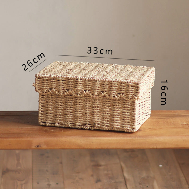 Handcrafted storage boxes made of natural material Bowlift
