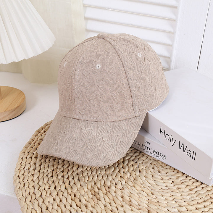 Women's Textured Fashion Baseball Cap Bowlift