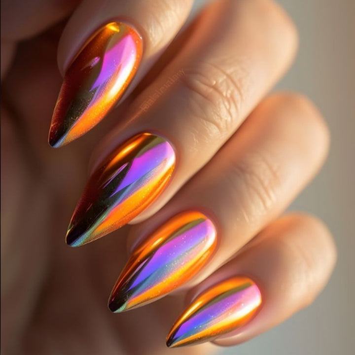 Elegant Stiletto-Shaped Press-On Nails Bowlift