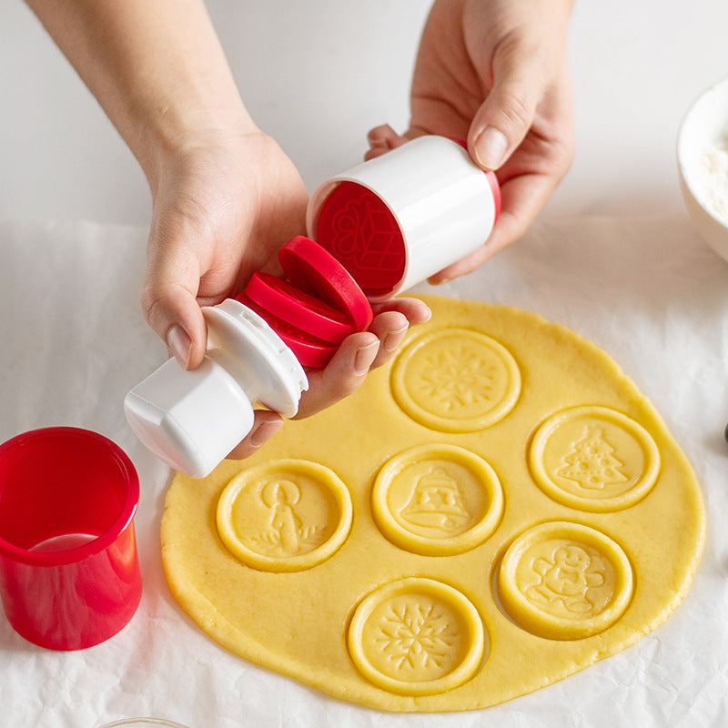 Funnier silicone cookie stamp with animal motifs Bowlift