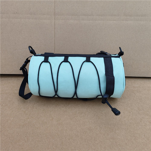 waterproof bicycle handlebar phone bag with touchscreen pocket and zippered cargo Bowlift
