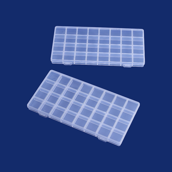 Multi-Divisional Transparent Craft Storage Box Bowlift