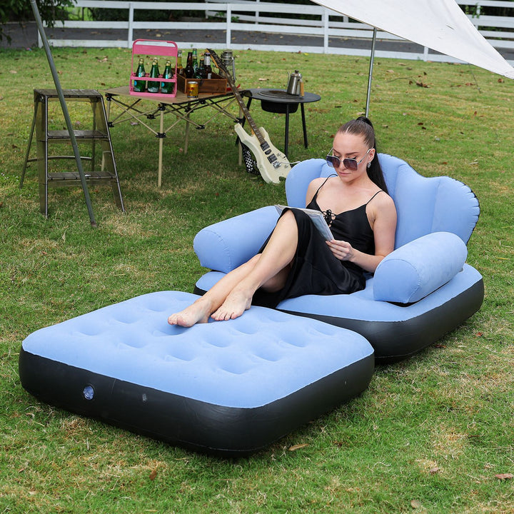 Women's Inflatable Comfort Sofa with Ergonomic Backrest Bowlift