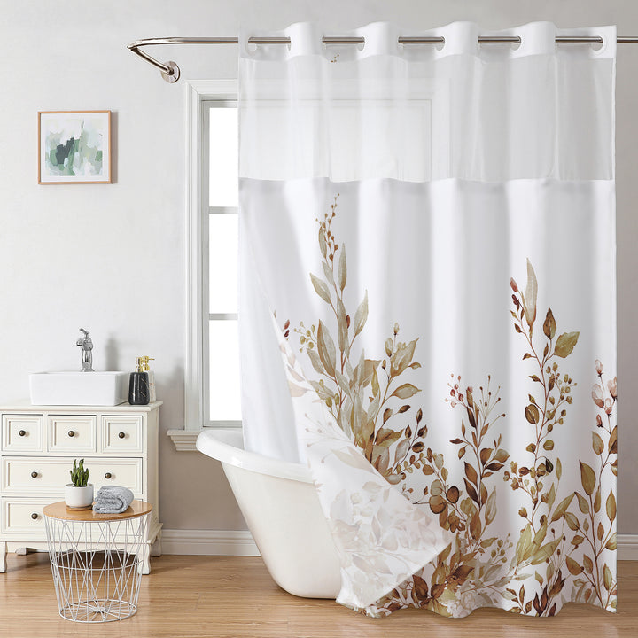 Botanical Floral Shower Curtain Bowlift