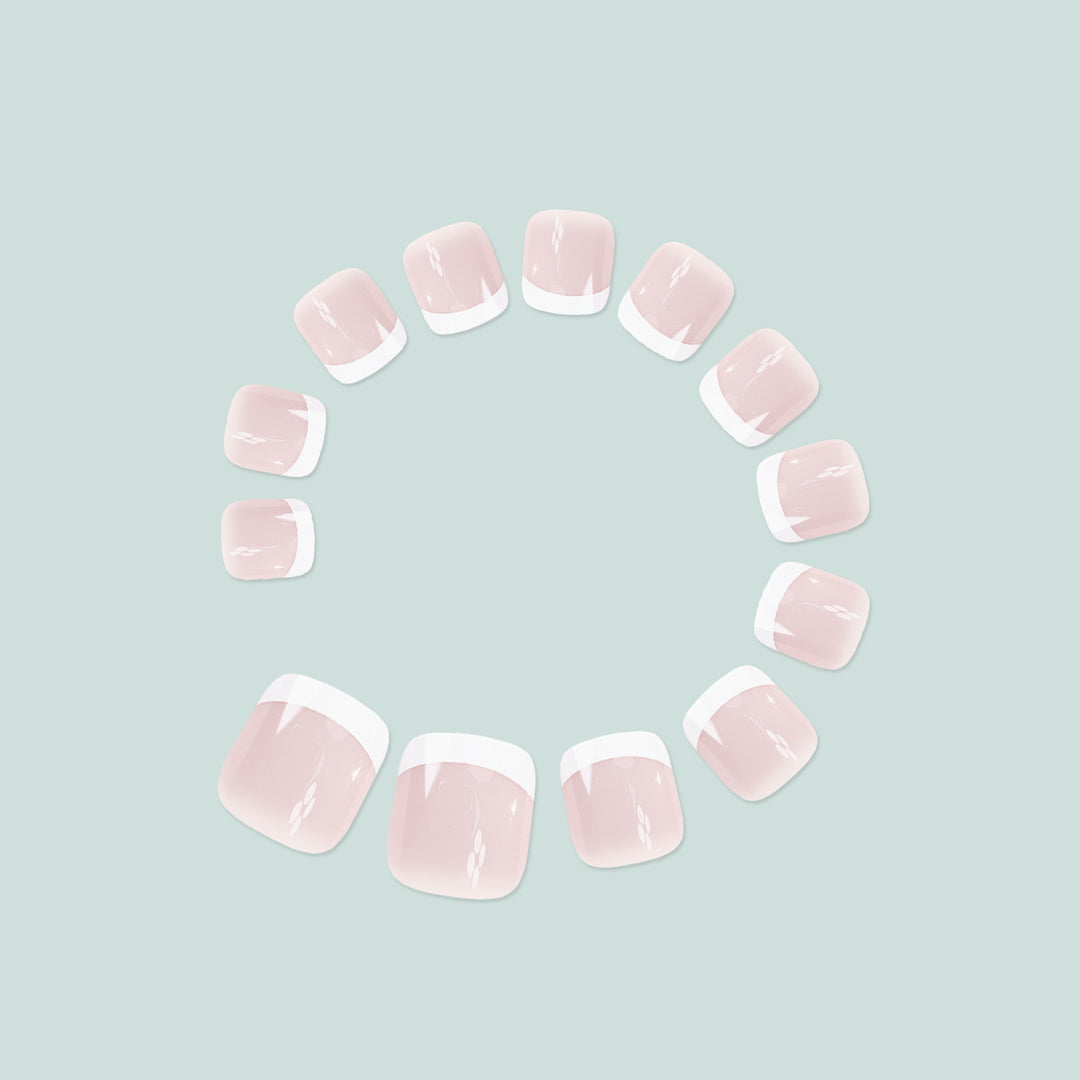 French Toenail Art Bowlift