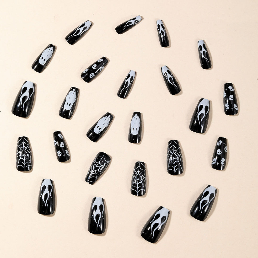 Halloween-Themed Acrylic Nail Set Bowlift