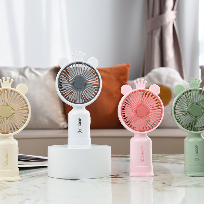 Portable Deer-Themed Handheld Cooling Fan Bowlift