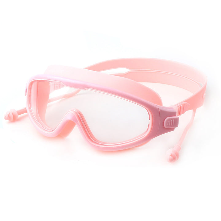 Swim mask with extended field of vision and child-friendly design Bowlift
