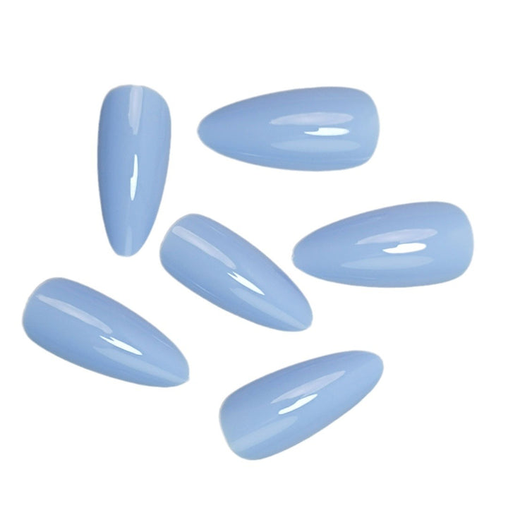 Premium Glossy Almond-Shaped Press-On Nail Set Bowlift