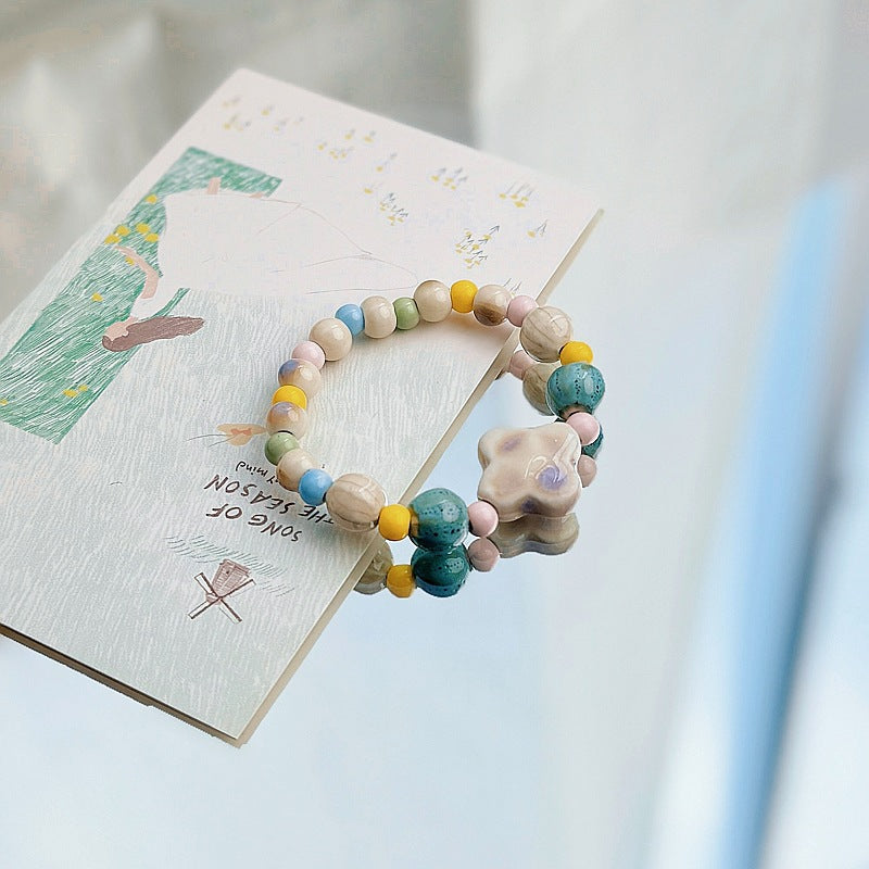 Heart-Shaped Beaded Bracelet Bowlift
