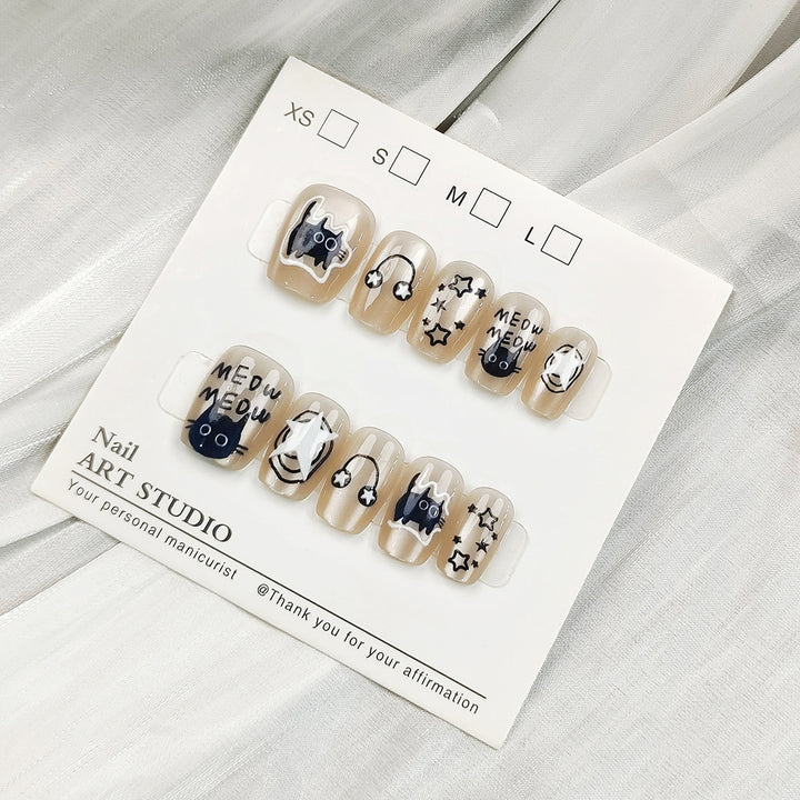 Artificial nails with Elegant Ombre Design Bowlift