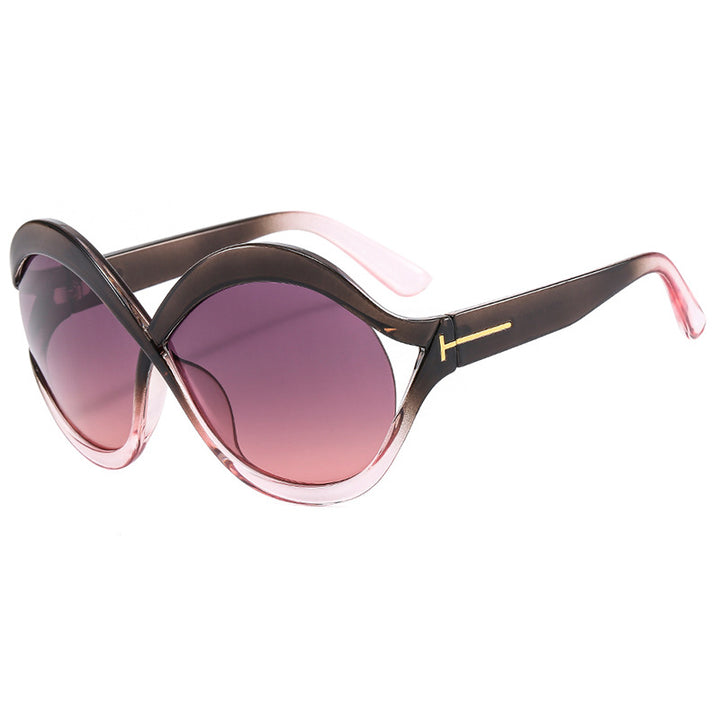 Women's extravagant Cat-Eye sunglasses with curved frame Bowlift