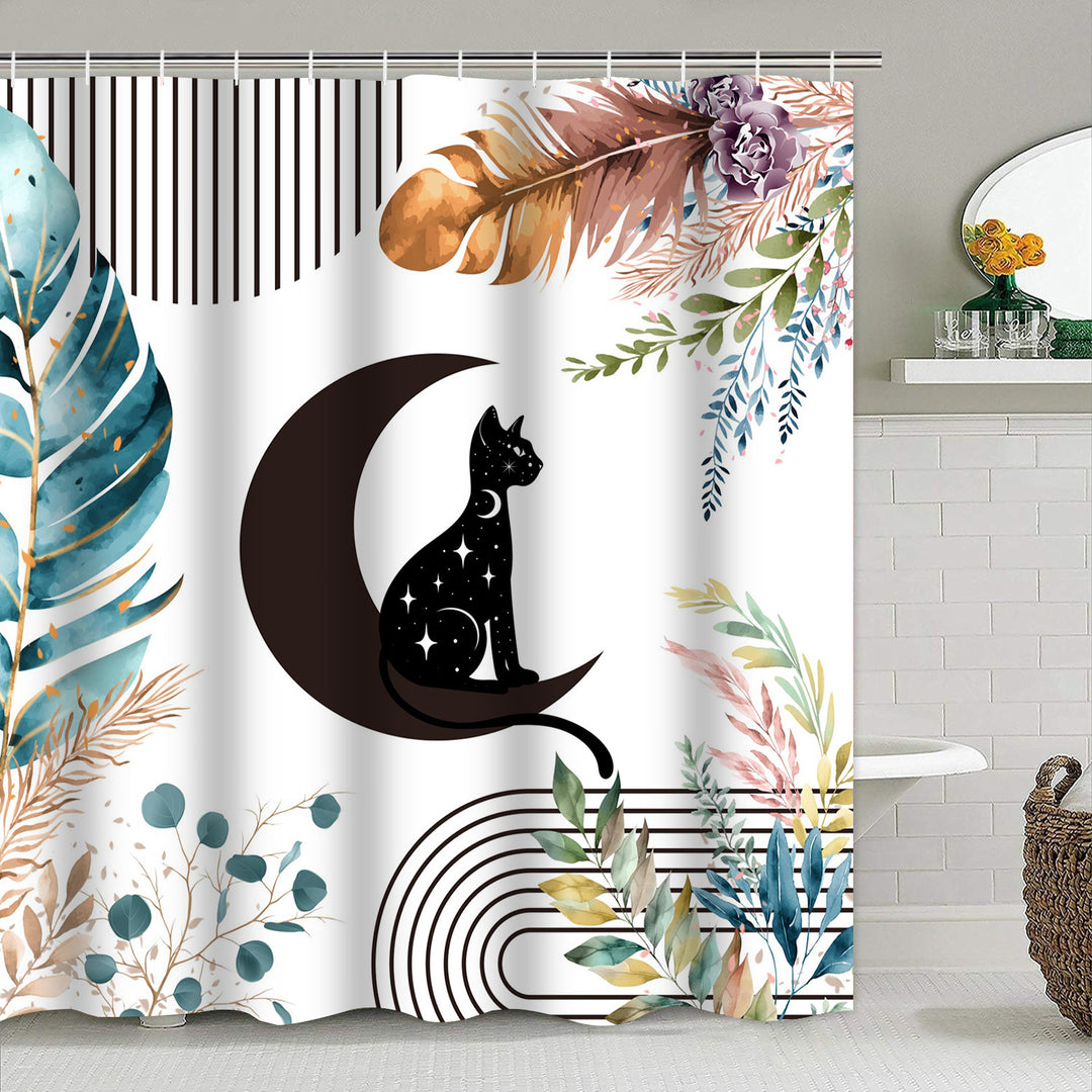 Artistic Shower Curtain Bowlift