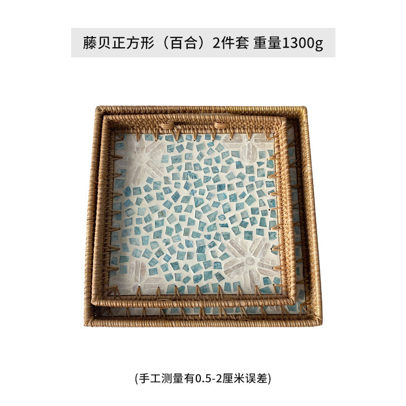 Women's decorative mosaic serving platter set Bowlift