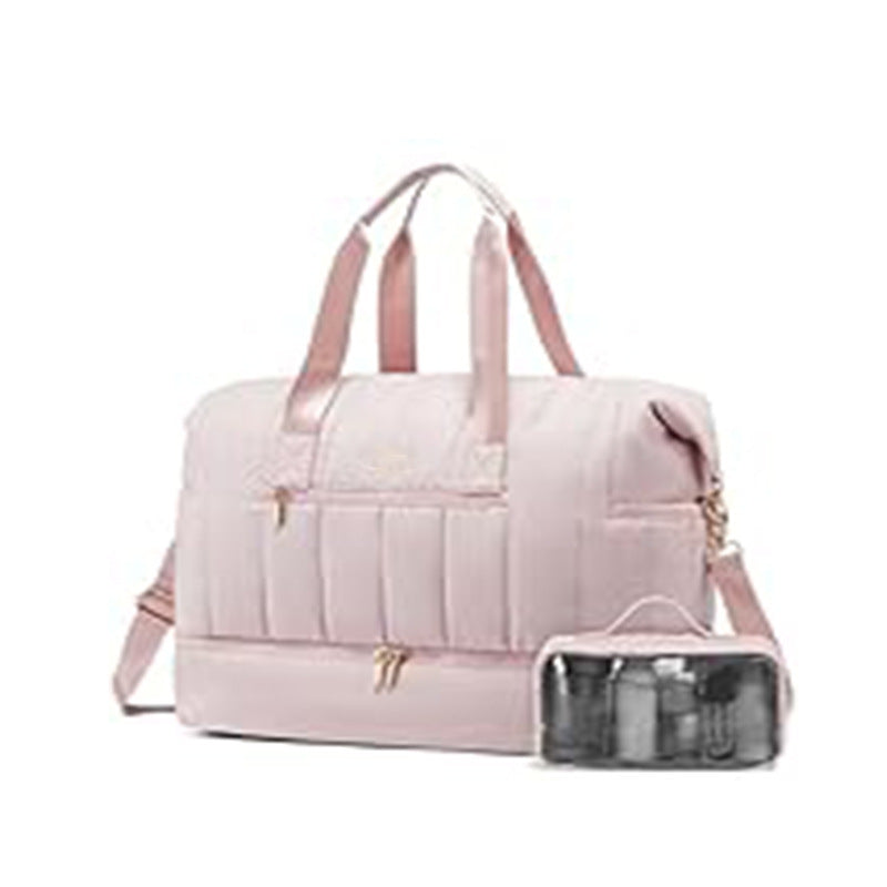 Fashionable and Practical Leisure Tote Bag with Detachable Cosmetic Pouch Bowlift