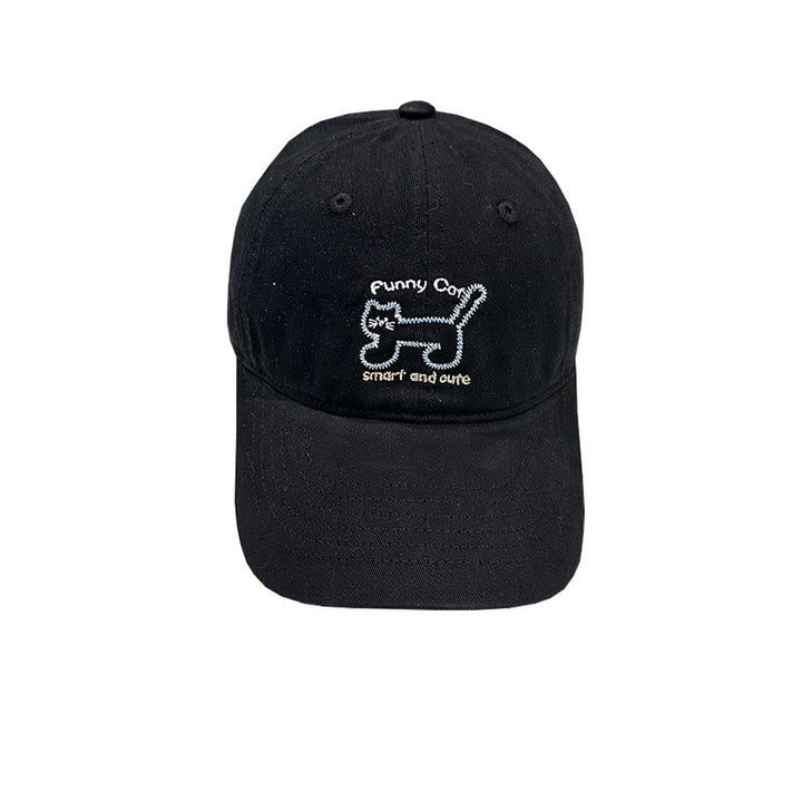 Women's Playful Cat-Themed Baseball Cap Bowlift